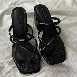 ANTONIO MELANI Black Strappy Sandal